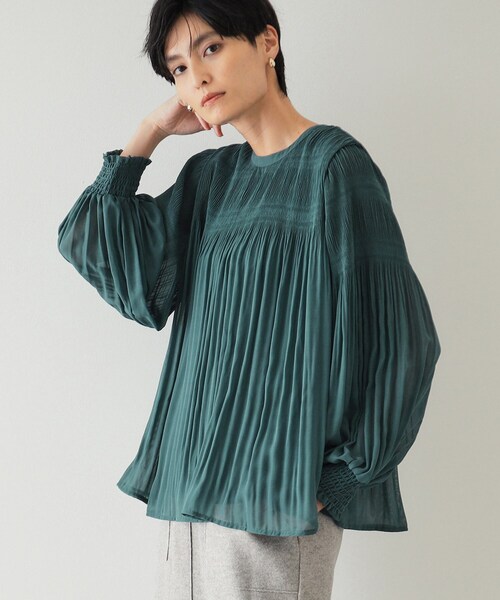 「OPAQUE.CLIP」 長袖ブラウス 38 ホワイト レディース_画像2