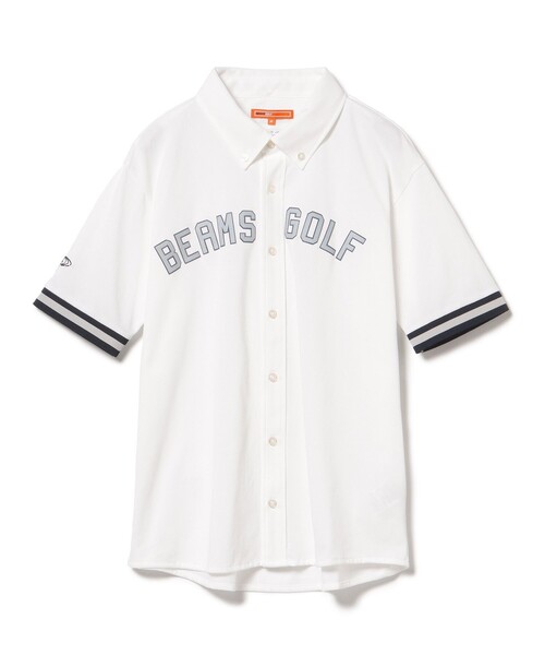 BEAMS GOLF（ビームス ゴルフ） 半袖ポロシャツ L ホワイト メンズ