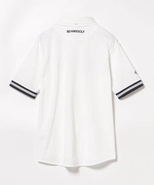 BEAMS GOLF（ビームス ゴルフ） 半袖ポロシャツ L ホワイト メンズ