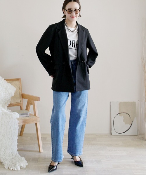 「ECRIRE」 テーラードジャケット M グレー レディース_画像7