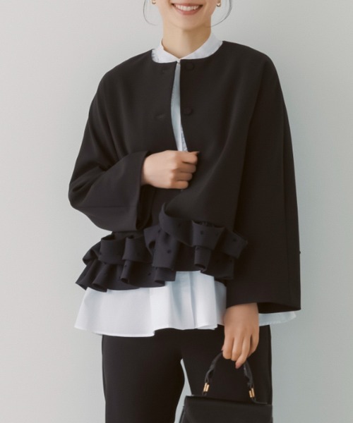 SONO/ソーノ ＊新品未使用タグ付きフリルフルワンピース 定価¥30,800 Sono（ソーノ） ワンピース 「SONO/ソーノ」「SONO NAVY/ソーノ