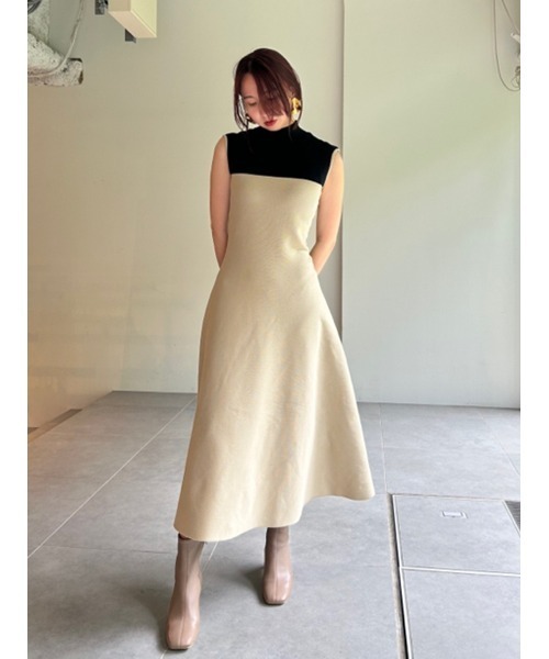 FRAY I.D（フレイ・アイディー） ニットワンピース ONE SIZE ブラック