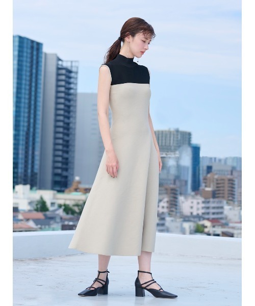 FRAY I.D（フレイ・アイディー） ニットワンピース ONE SIZE ブラック