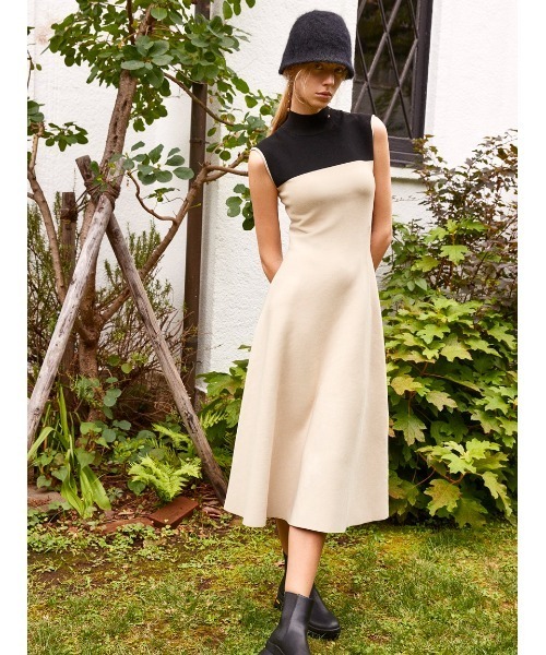 FRAY I.D（フレイ・アイディー） ニットワンピース ONE SIZE ブラック