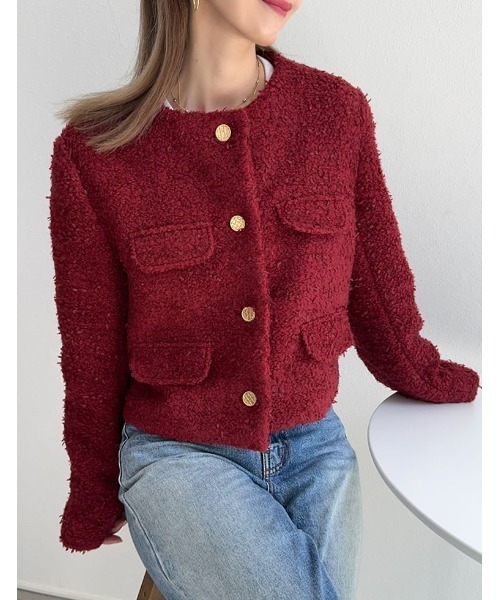 [Re:EDIT] no color жакет LARGE серый женский 