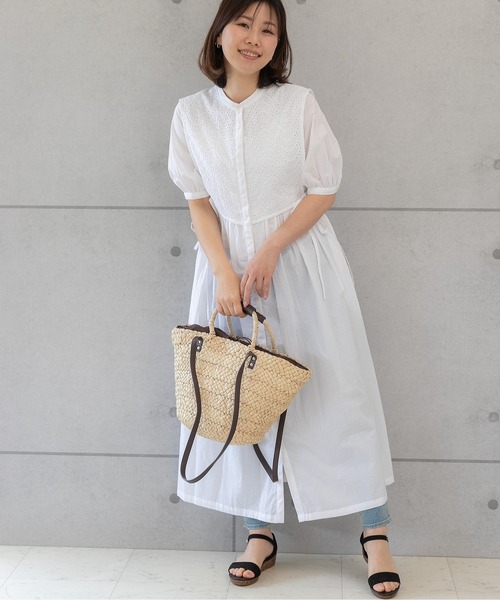「PREFERIR」 半袖ワンピース MEDIUM ホワイト レディース_画像7