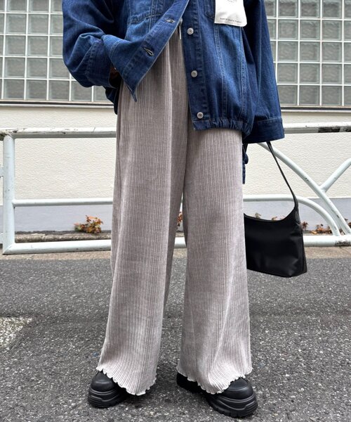 CIAOPANIC TYPY（チャオパニックティピー） パンツ ベロアリブアソート