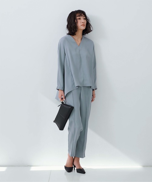 ★未使用 ユアーズ ur's セットアップ S スーツ セレモニー フォーマル★ ur's（ユアーズ） セットアップ S グレイッシュブルー レディース