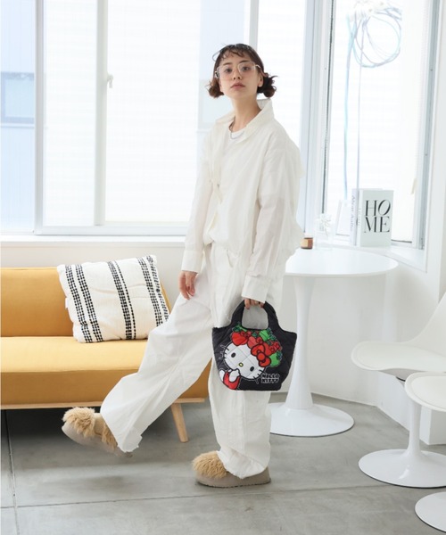 サンリオ キルティングトートバッグ sanrio（サンリオ） トートバッグ 中綿ミニキルティングトート