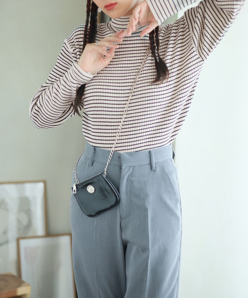 「Girly Doll」 長袖ニット F グリーン レディース_画像6