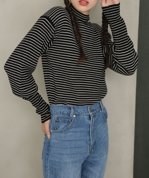 「Girly Doll」 長袖ニット F グリーン レディース_画像9