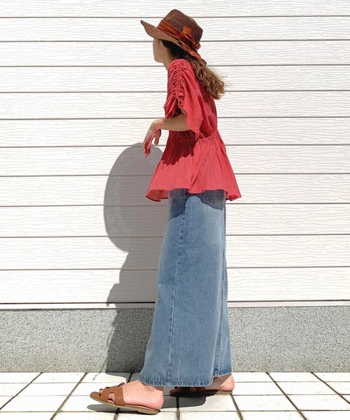 「Casselini」 「control freak」ストローハット ONE SIZE ベージュ レディース_画像7