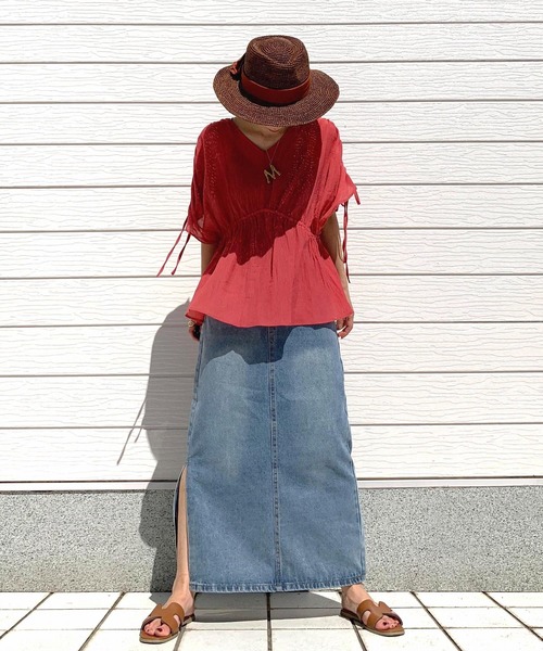 「Casselini」 「control freak」ストローハット ONE SIZE ベージュ レディース_画像9