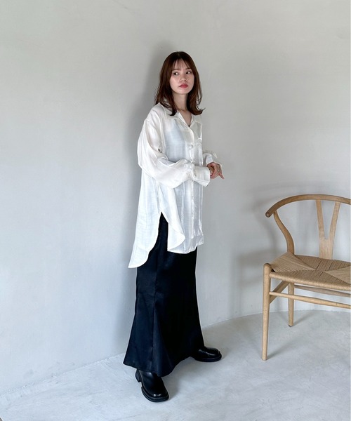 「feepur」 長袖シャツ MEDIUM ブラック レディース_画像2