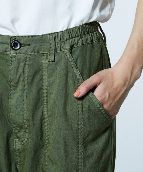 カーゴパンツ ツーバスダイドニット カーゴパンツ レディースの画像