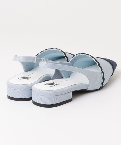 「SY UNITED ARROWS」 ヒールサンダル 24cm ライトブルー レディース_画像2