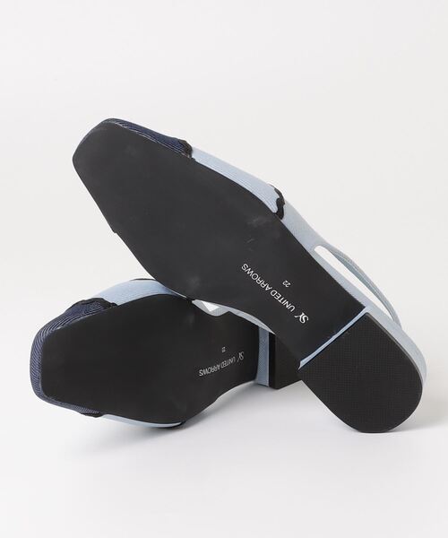 「SY UNITED ARROWS」 ヒールサンダル 24cm ライトブルー レディース_画像3