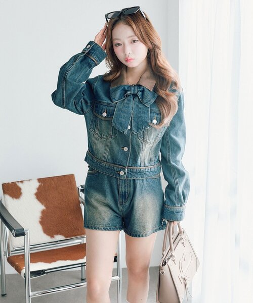 OLIVE des OLIVE（オリーブデオリーブ） デニムジャケット gジャン 合