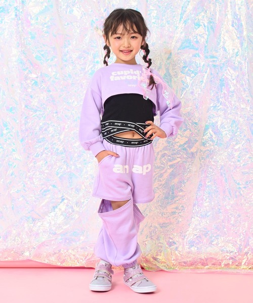 ANAP kids（アナップキッズ） パンツ サイドジップ スウェット パンツ