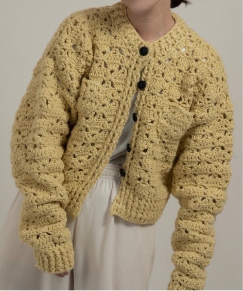 lawgy（ラウジー） カーディガン loose chunky handmade knit cardigan