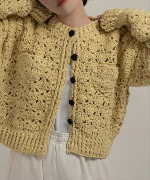 lawgy（ラウジー） カーディガン loose chunky handmade knit cardigan