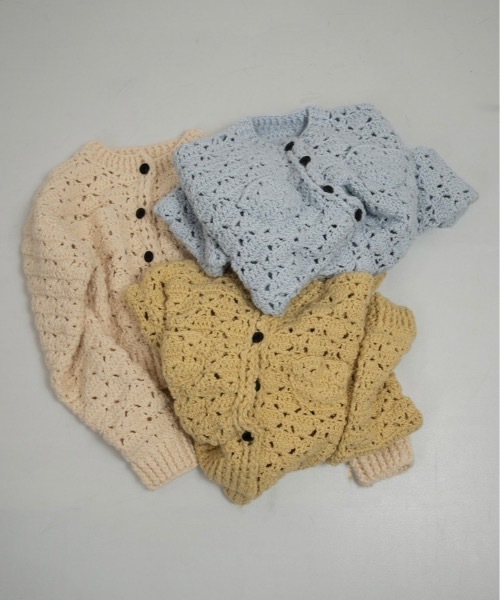 lawgy（ラウジー） カーディガン loose chunky handmade knit cardigan