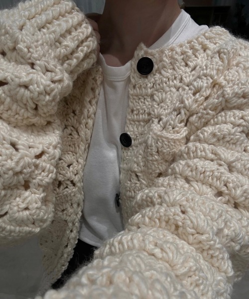 lawgy（ラウジー） カーディガン loose chunky handmade knit cardigan