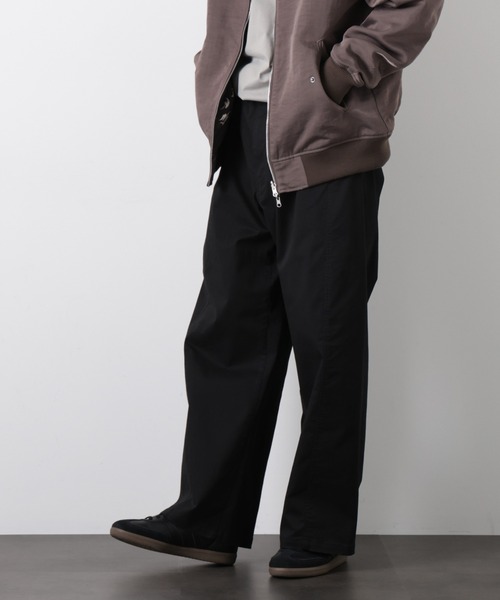 NANO universe（ナノ・ユニバース） パンツ 「ASSEMBLANC」ベルテッド