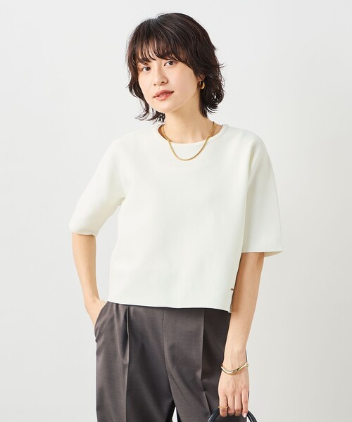 ニット セーター 「手洗い可能」ホールガーメントニットＴ レディースの画像