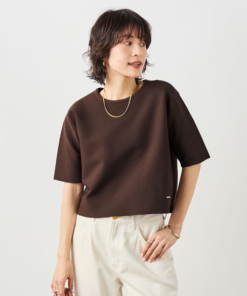 ニット セーター 「手洗い可能」ホールガーメントニットＴ レディースの画像
