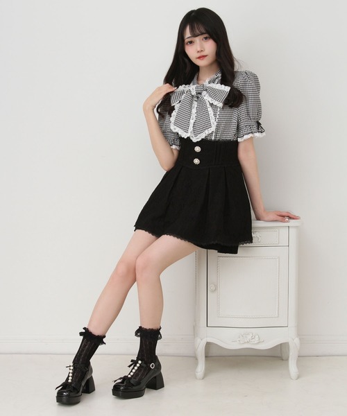 「DearMyLove」 キュロット MEDIUM ブラック レディース_画像2