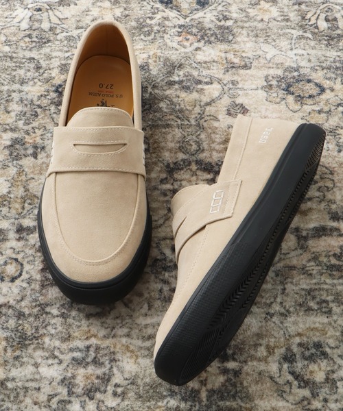 「U.S. POLO ASSN.」 ローファー 27.0cm ブラック メンズ_画像7