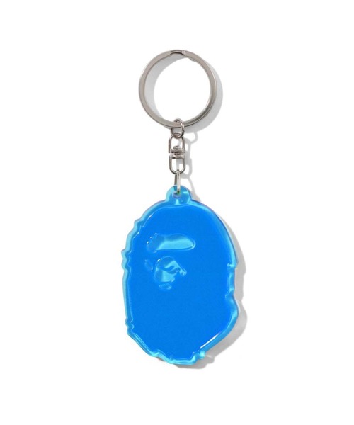 A BATHING APE（アベイシングエイプ） キーホルダー APE HEAD