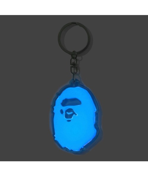 A BATHING APE（アベイシングエイプ） キーホルダー APE HEAD