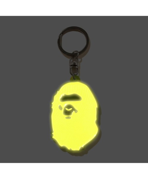 A BATHING APE（アベイシングエイプ） キーホルダー APE HEAD