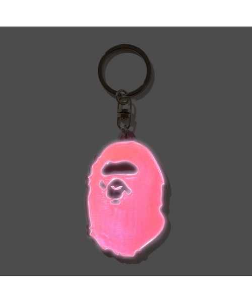 A BATHING APE（アベイシングエイプ） キーホルダー APE HEAD