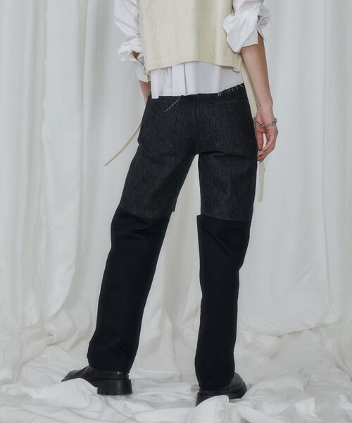 「Firsthand」 デニムパンツ 36 サックスブルー レディース_画像7