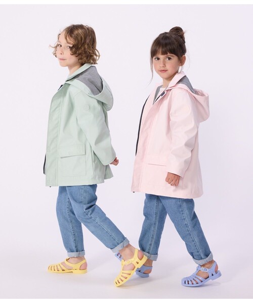 PETIT BATEAU ヨットパーカ 95 プチバトー PETIT BATEAU ヨットパーカ （ライトブルー） -靴