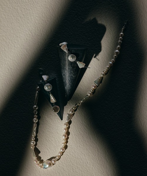 ネックレス 「IRIS 47」mozaic arty pearl necklace/モザイク アーティ パール ネックレス VSJ3 レディースの画像