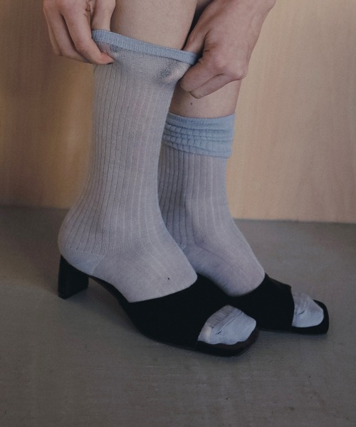 anuke（アンヌーク） サンダル ミュール Squaretoe Velour Mule