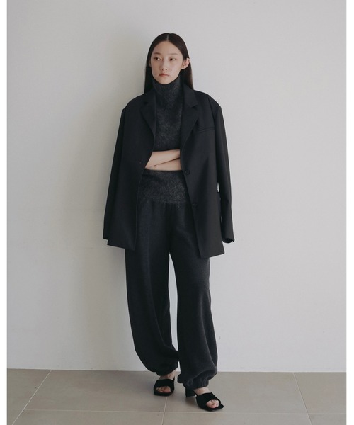 anuke（アンヌーク） サンダル ミュール Squaretoe Velour Mule