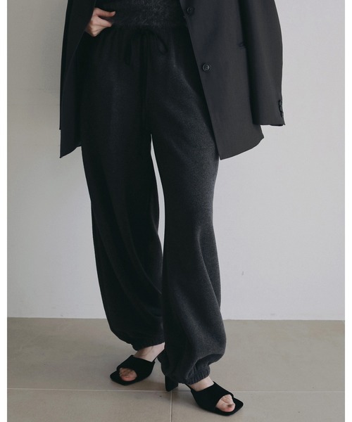 anuke（アンヌーク） サンダル ミュール Squaretoe Velour Mule