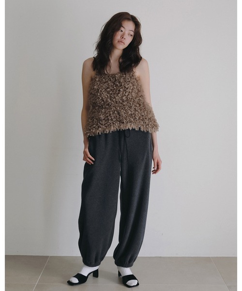anuke（アンヌーク） サンダル ミュール Squaretoe Velour Mule