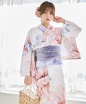 浴衣 浴衣3点セット(浴衣・帯・下駄) レディースの詳細画像1