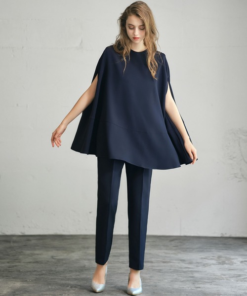 「Flolia」 セットアップ 2L ネイビー レディース_画像9