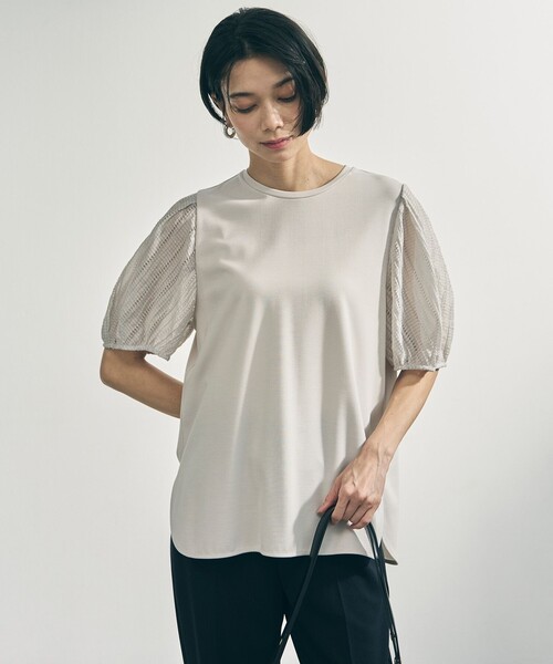 UNFILO（アンフィーロ） tシャツ 半袖 BEAUTY FORM-T タックスリーブ T 