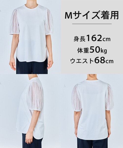 UNFILO（アンフィーロ） tシャツ 半袖 BEAUTY FORM-T タックスリーブ T 