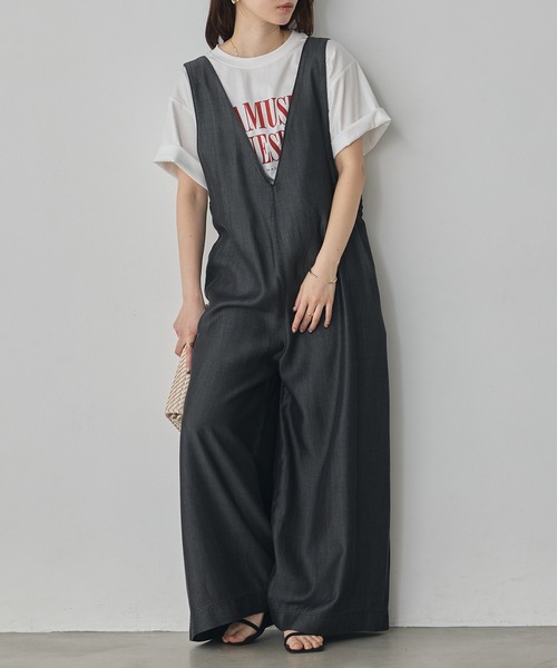 hunch（ハンチ） サロペット オーバーオール 前後2WAY テンセルデニム