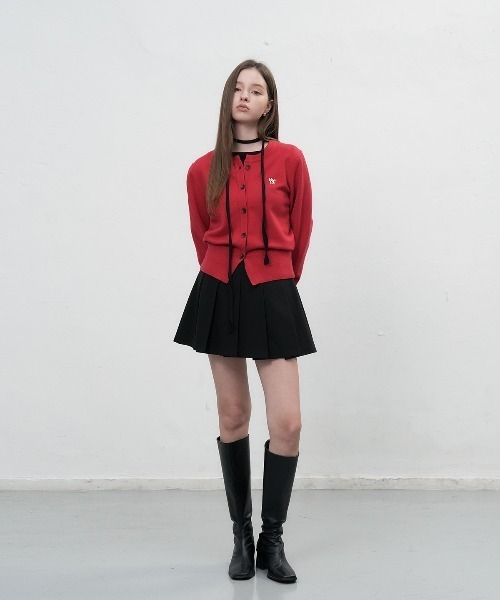 「GENERAL IDEA」 ニットカーディガン S レッド レディース_画像5