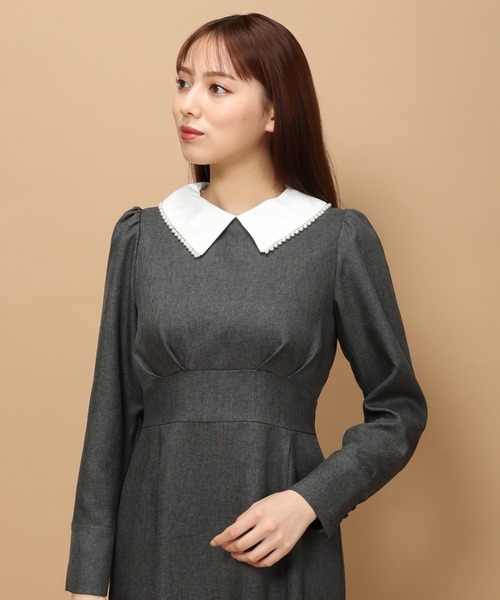 「MISCH MASCH」 長袖ワンピース S グレー レディース_画像7